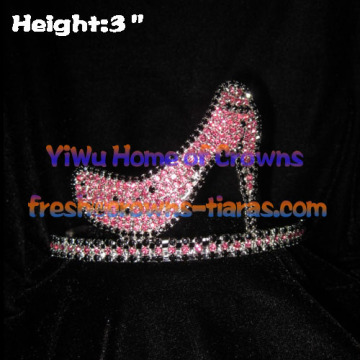 3inch High Heel Crystal Rhinestone Crowns