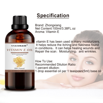 natural vatamin E oil skincare massage best Private Label