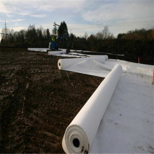 Construction de la route Mur de soutènement de tissu géotextile