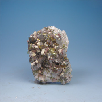 Natural mineral red crystal dolomite stone symbiosis chalcopyrite mineral specimens teaching specimens rough Specials