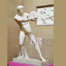 Indoor outdoor decoration greek figure marble discus throwers statue