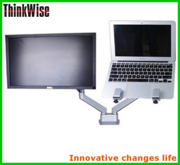 Think Wise S204 ergonomic extension swivel double laptop computer stands