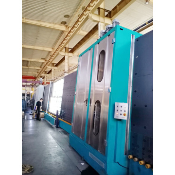 combined vertical hollow glass raw washing machine