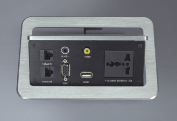 Electrical male female pop table socket