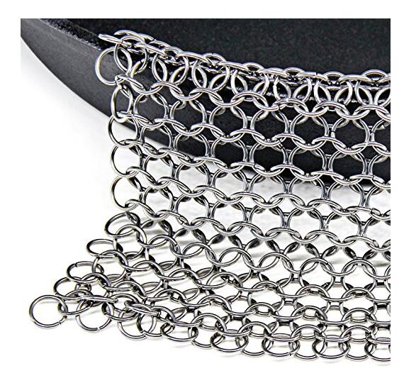 الفولاذ المقاوم للصدأ Chainmail شاشة ربط نظافة