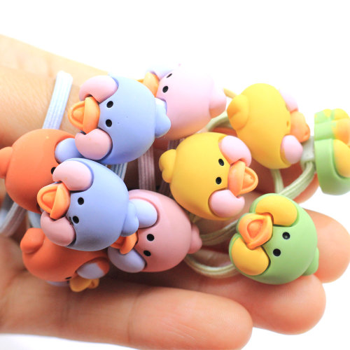 Hot Popular Baby Girl Elastic Band Hair Ties Cute Bird Head Decor Bracelet Hair Band Ponytail Titulares Cartoon Animal Rubber Band