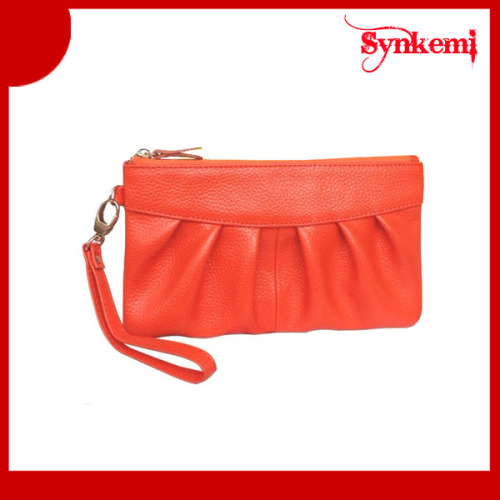 PU portable zipper makeup bag