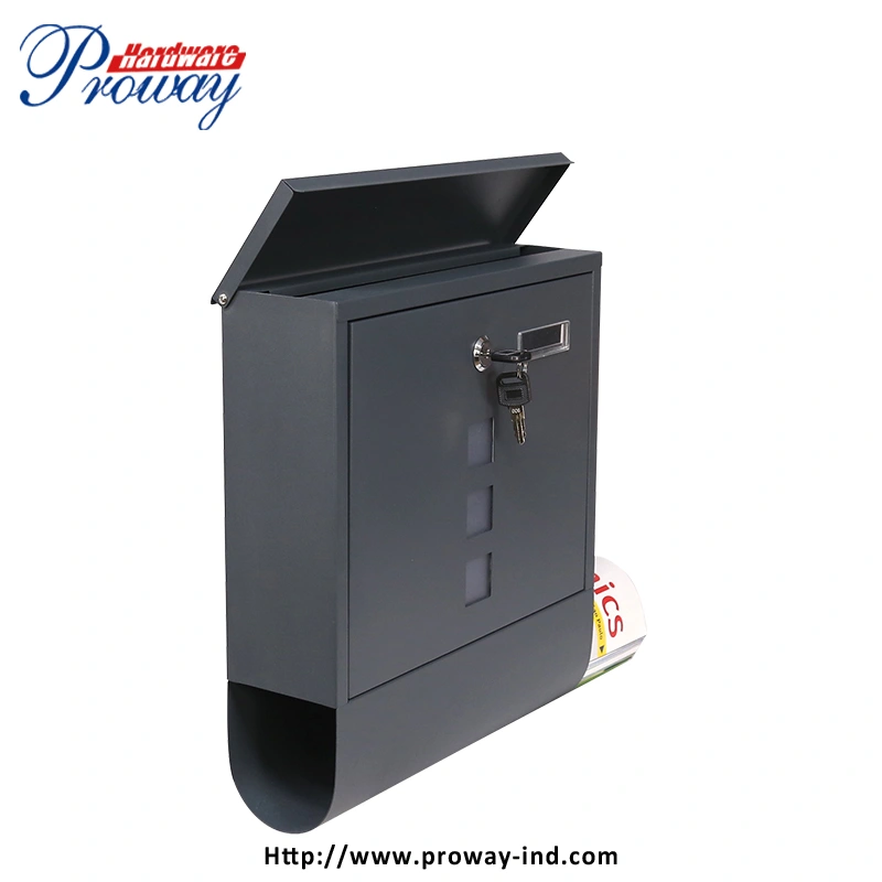 2021 Hot Sale Steel Post Box for Houses Letter Shaped Gift Outdoor Waterproof Mailbox/