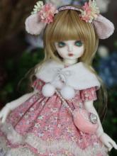 Bjd Clothes Pink Dress Suit for MSD Doll