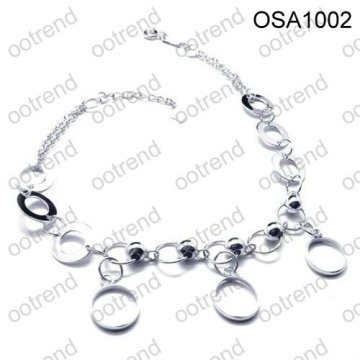 Real 100% sterling silver Anklets, Adjustable charm 925 silver design anklets
