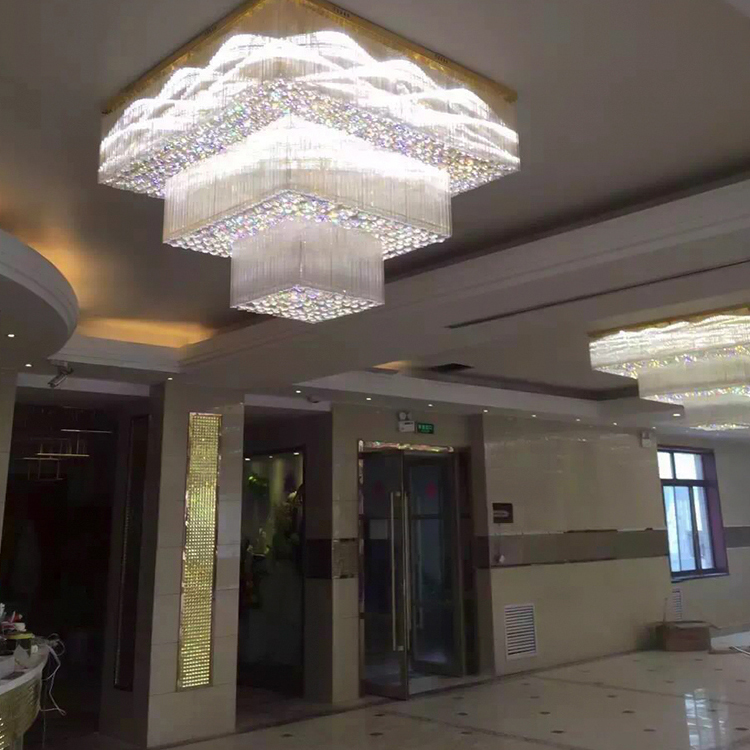 مطعم Lobby Crystal Chandelier Light Light