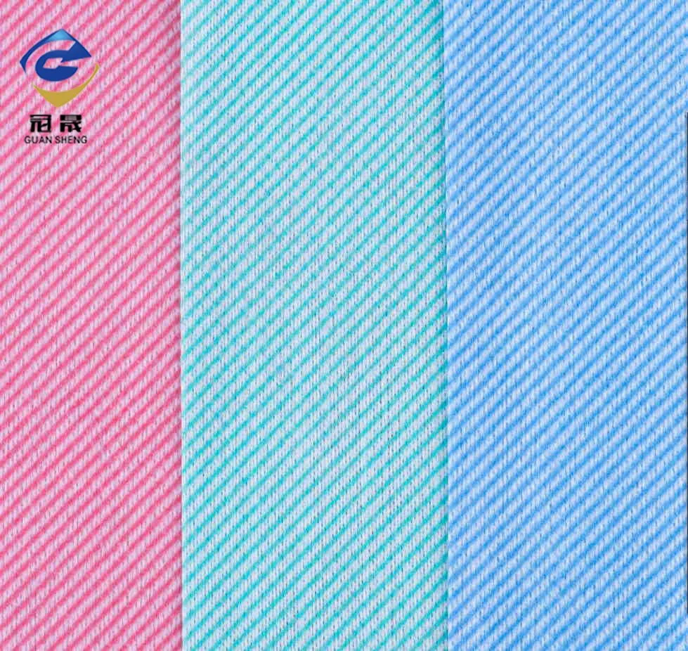 Made in China Spunlace Nonwoven Factory High Quality Printed Dry Wipes Kitchen Cleaning Wipes
