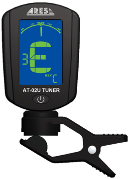 Clip Ukulele Tuner, tuning key C, D