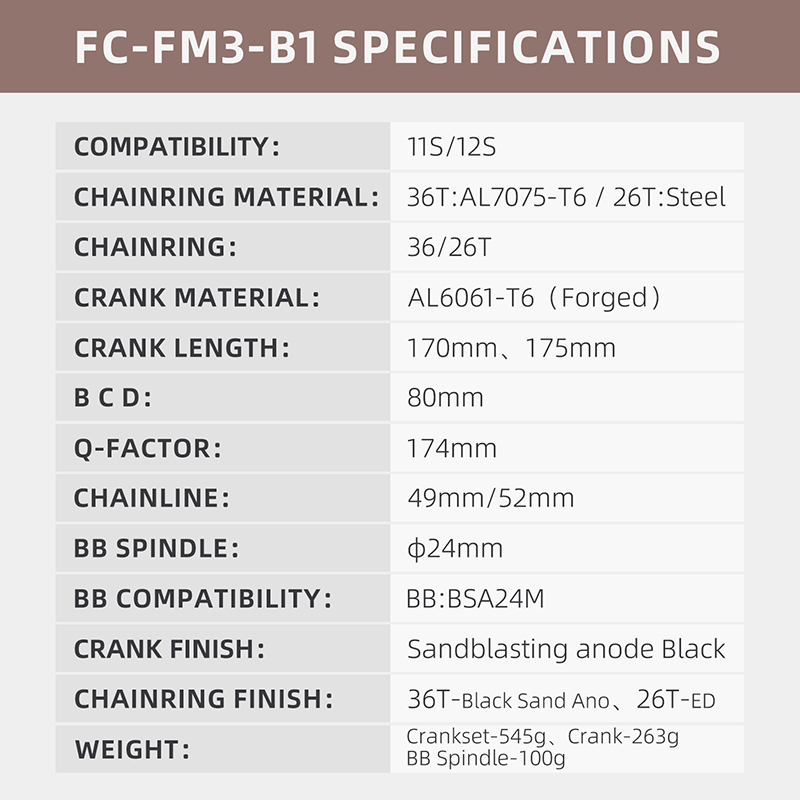 MTB Crankset па-за дарогай сплава двайная сетка