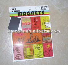 flat cute CMYK UV printing colorful puzzle games fridge magnet for home decoration and kids