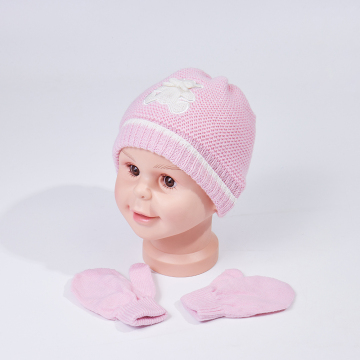 customized knitted hat and knitted gloves for baby