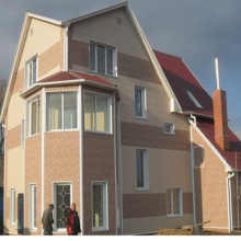 Polyurethane Sandwich Wall Panel with Brick Wooden Design