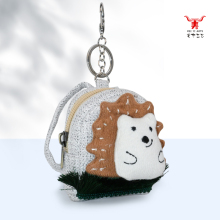 Little Hedgehog Earbuds Bag by Mei Yi Arts