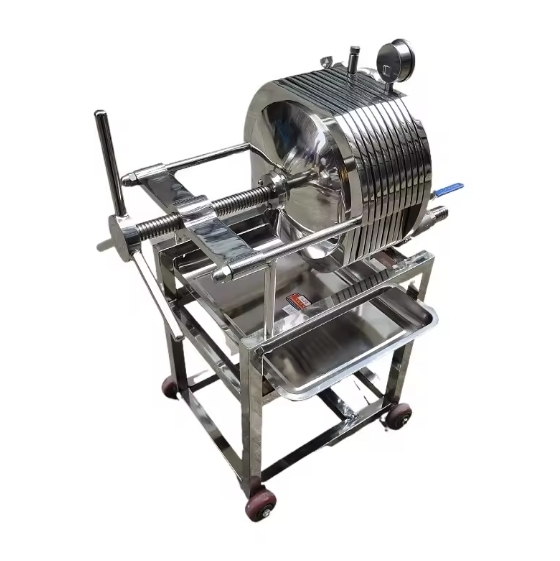 Paslanmaz Çelik Otomatik Bira Şarap Yağı Tabağı ve Çerçeve Filtre Pres Ekipmanı Stainless Steel automatic Beer wine oil plate and frame filter press equipment