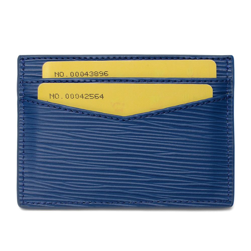 Blue Epi Pattern Бесплатная настройка Slim Card Holder