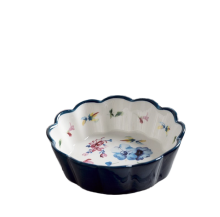 Wholesale Handpainted Round Ceramic Baking Trays for European Kitchens