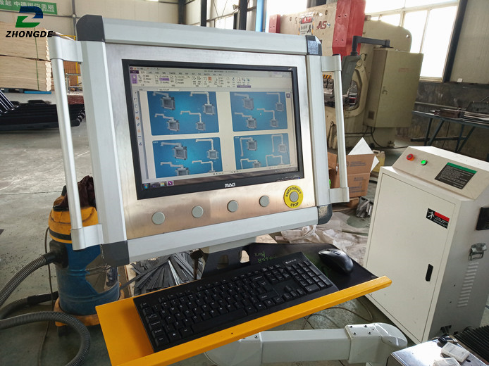 Customizable Support Arm System CNC Bridge Saw Touch Screen