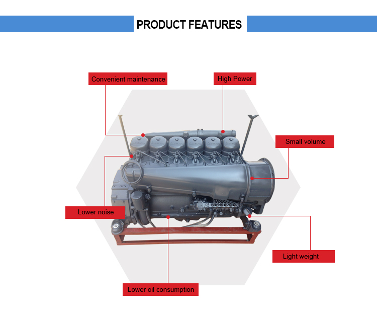 China Manufacture Deutz Diesel Engine Assy F6L912