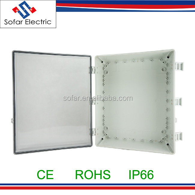 500*400*200mm IP66 Plastic Hinged Lockable Waterproof Enclosure