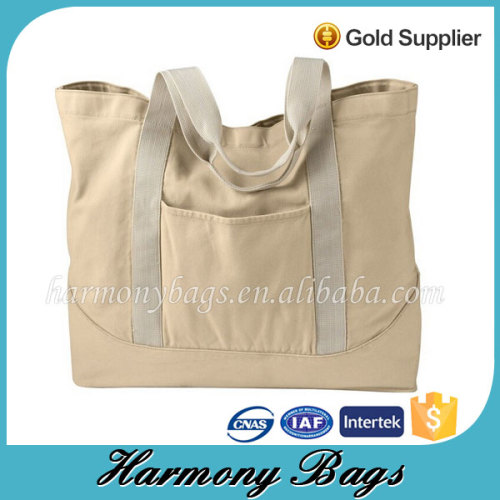 100% recycled 10oz natural cotton bags design for shopping