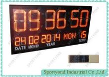 Custom Red Led Digital Clock Display , Digital Clock Board