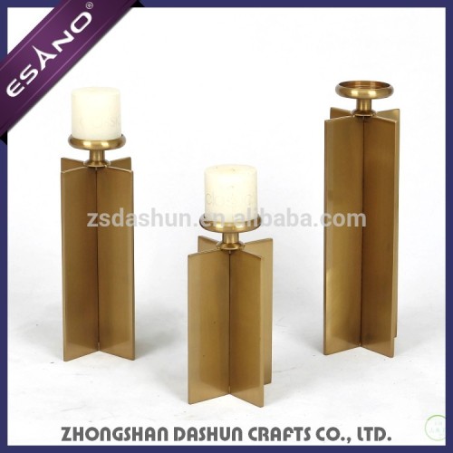 Decorative floor standing metal candle holders