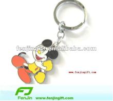 branded mouse metal souvenir keychain