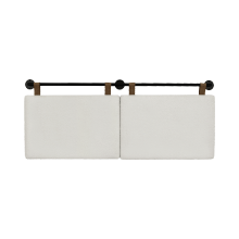 King Size Bed Frame with Soft Boucle Teddy Headboard