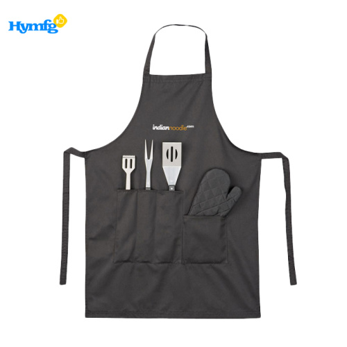 5-Piece  Apron and Utensil  BBQ Set