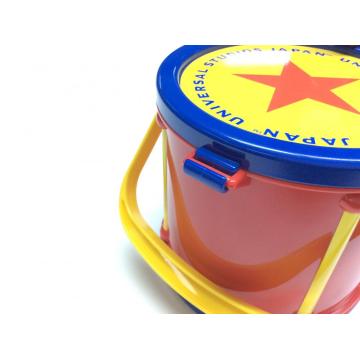 Plastic cartoon circular storage box