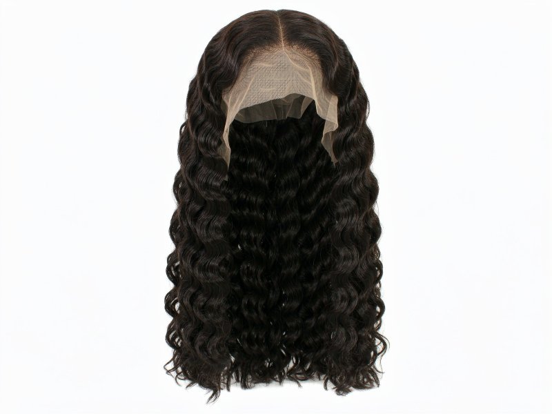 Light Brown Curly Human Hair Wig