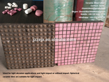 Composite Ceramic Liners / Ceramic On Rubber Mats / Conveyor Wear Liner