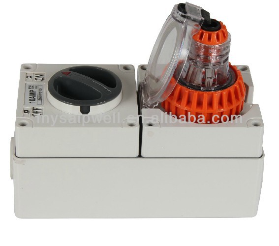 saipwell IP66 Excellent quality 56CV315 Combination switch socket