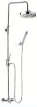 Solid Brass Body Chrome Wall Mounted shower set