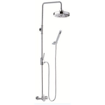 Solid Brass Body Chrome Wall Mounted shower set