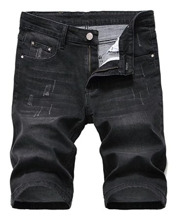 Men's Cotton Blended Slim Denim Shorts