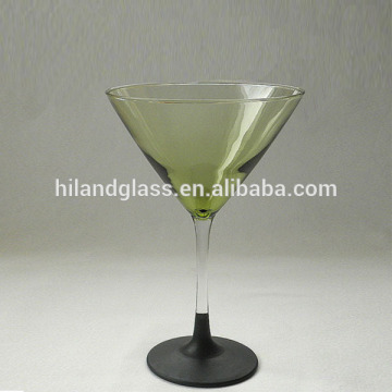 glass material green martini glass