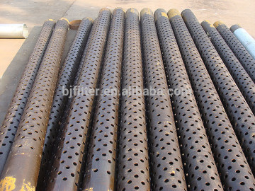 round metal hole perforated drainage pipe filter