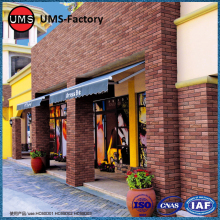 Thin textured brick effect tiles exerior