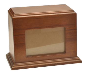 Cheap Wood cremation pet photo urns for pet ashes