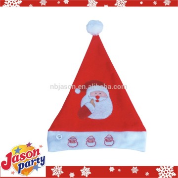 santa claus hat / christmas fibre optic hat / knit santa hat