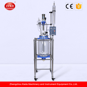 Lab Vacuum 30l Jacketed Full Glass Reactor