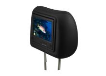 7inch / 9inch Black Car Headrest Monitors Remote Control And Stereo Speakers