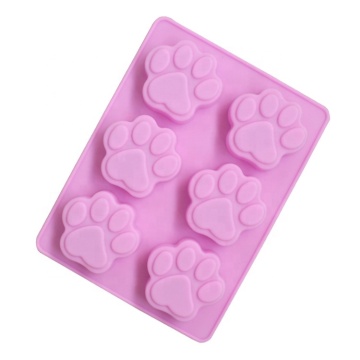 6 Footprints Silicone Soap Mold