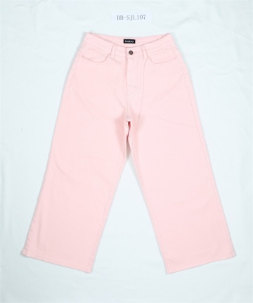 Pink Ladies Casual Shorts Jeans